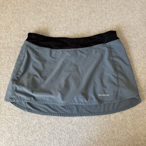 Patagonia Skirt Womens Medium Blue Grey Skort Athletic Tennis Hiking